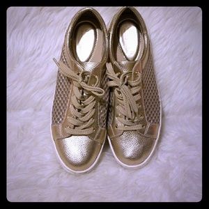 Steve Madden Gold Sneakers